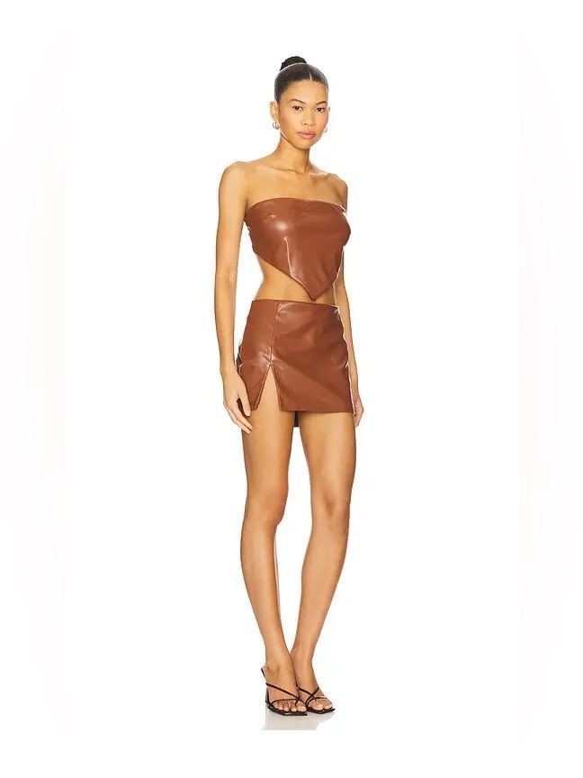 Superdown Danikah Skirt Set In Camel